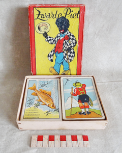 878263 Afbeelding van een doosje met een 'Zwarte Piet-spel' uitgegeven door Jumbo, Hausemann & Hotte, uit de ...